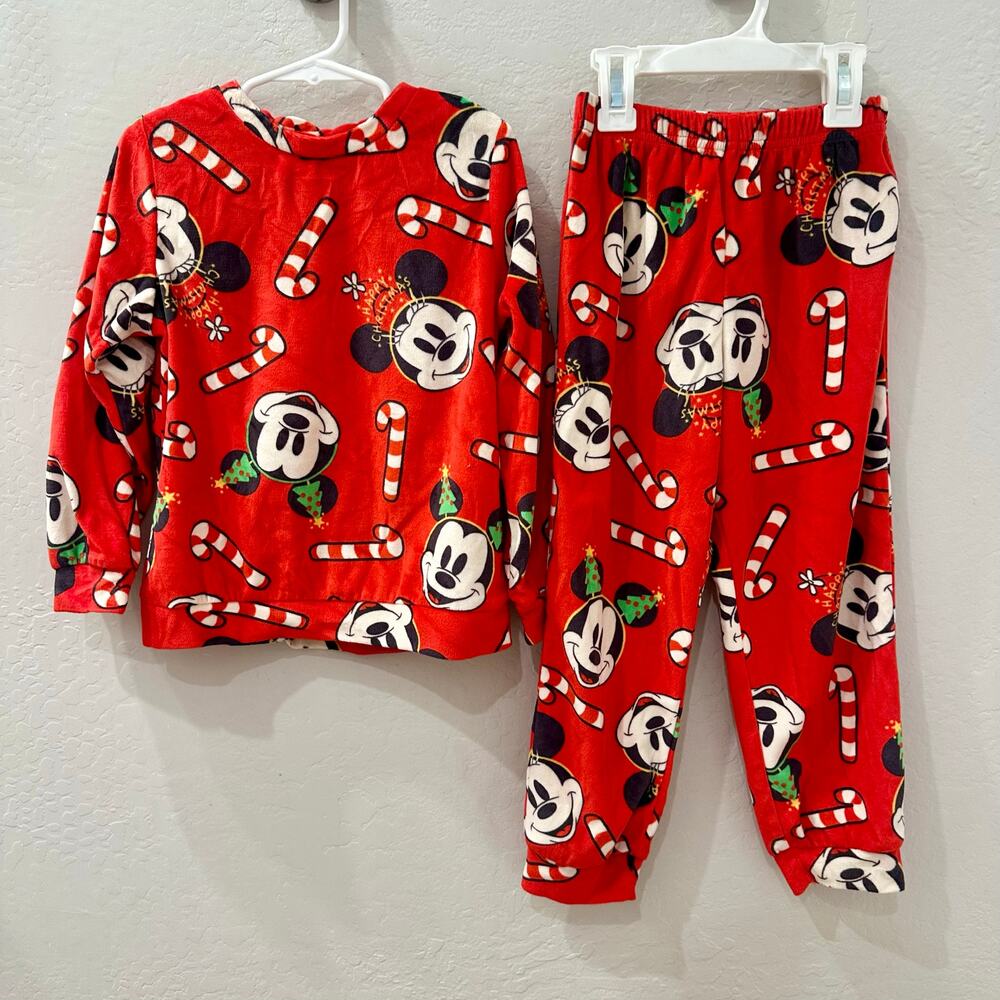 Tu Disney Mickey Christmas Velour Pajamas
